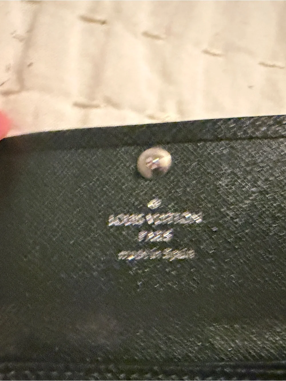 Louis Vuitton Key Holder in Dark Green Taiga Leather